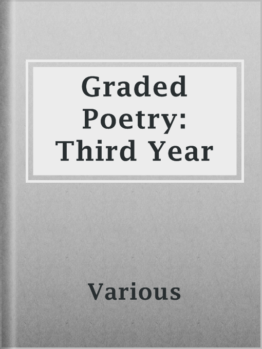 Title details for Graded Poetry: Third Year by Various - Available